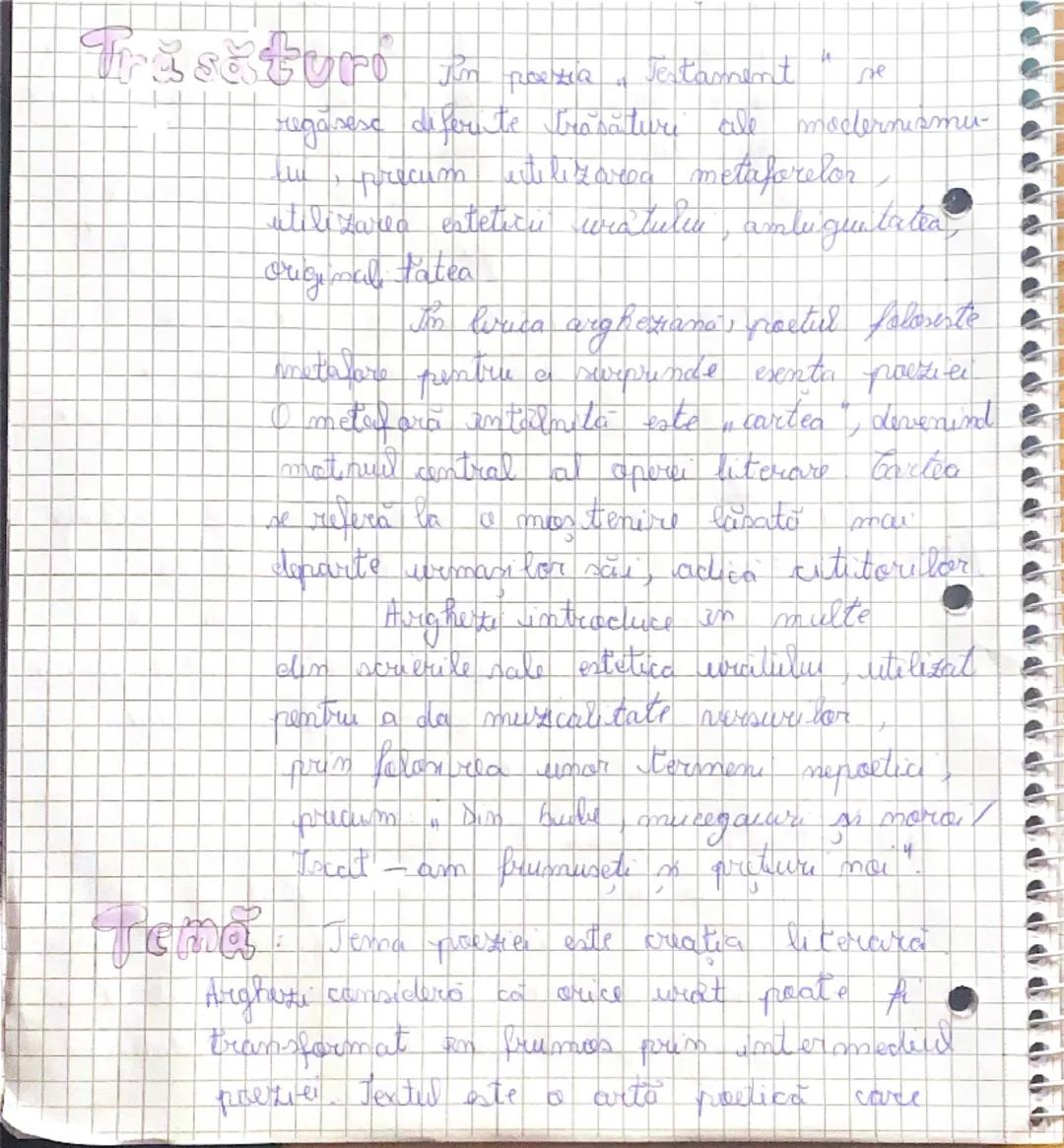 # Testament

de Tudor Arghezi

AVBOP: Turlar Arghezi, poet modernst, pea
dessäaurat actirmitatea în perioada interbelice

Hesta întemeiază e