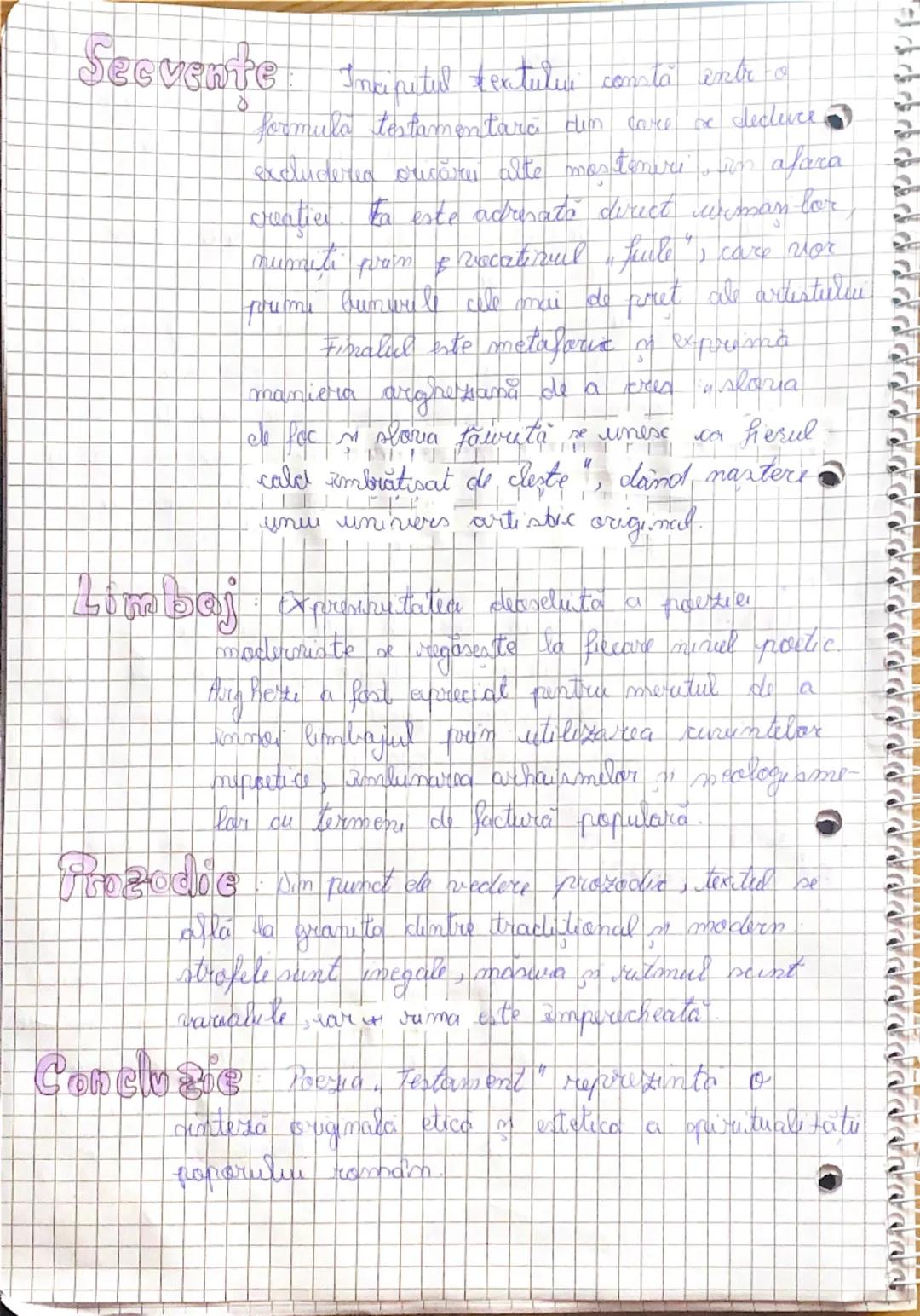 # Testament

de Tudor Arghezi

AVBOP: Turlar Arghezi, poet modernst, pea
dessäaurat actirmitatea în perioada interbelice

Hesta întemeiază e