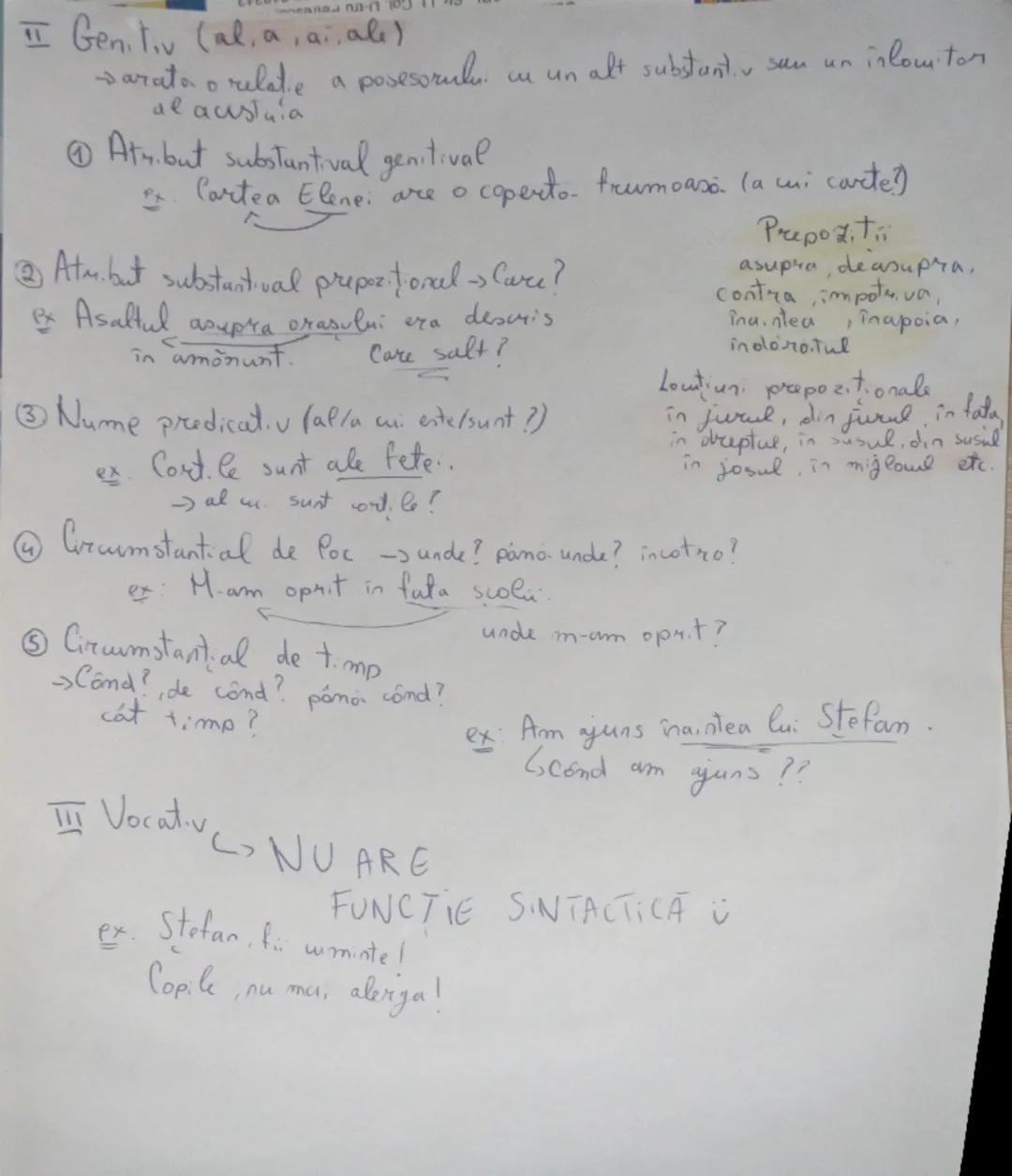 Cazurile substantivului:
+ functii sintactice

(Cazului, o categorie gramaticala)
substantivul
caracteristica part. de
vorbire comune
Pronum