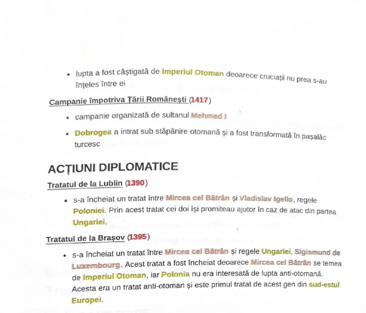 --- OCR Start ---
MIRCEA CEL BĂTRÂN (1386-1418) - Ţara
Românească
ACŢIUNI MILITARE
Bătălia de la Kosovopolje (1389)
• între forţele creştine