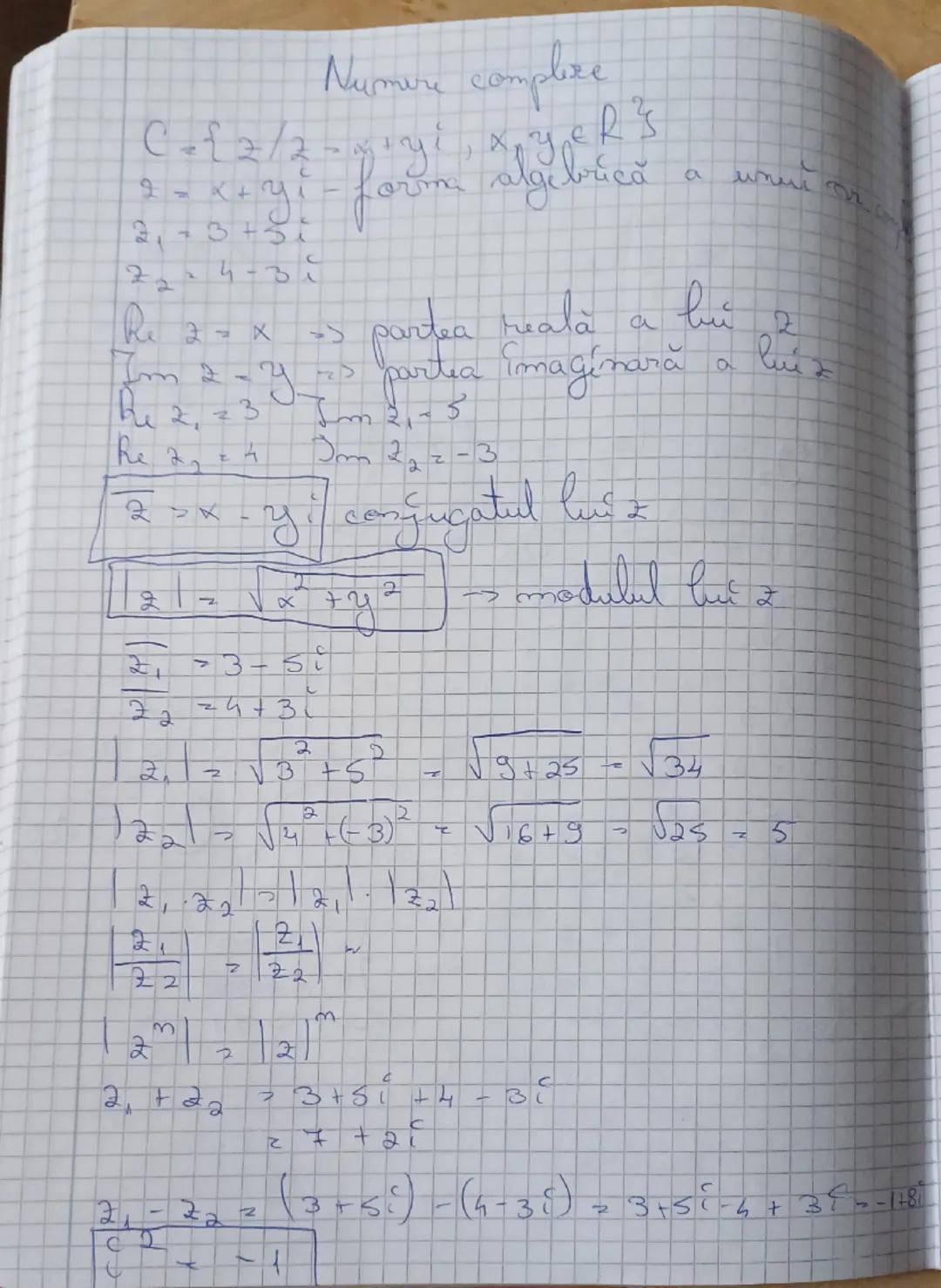 Formule matematică clasa a-X-a 
