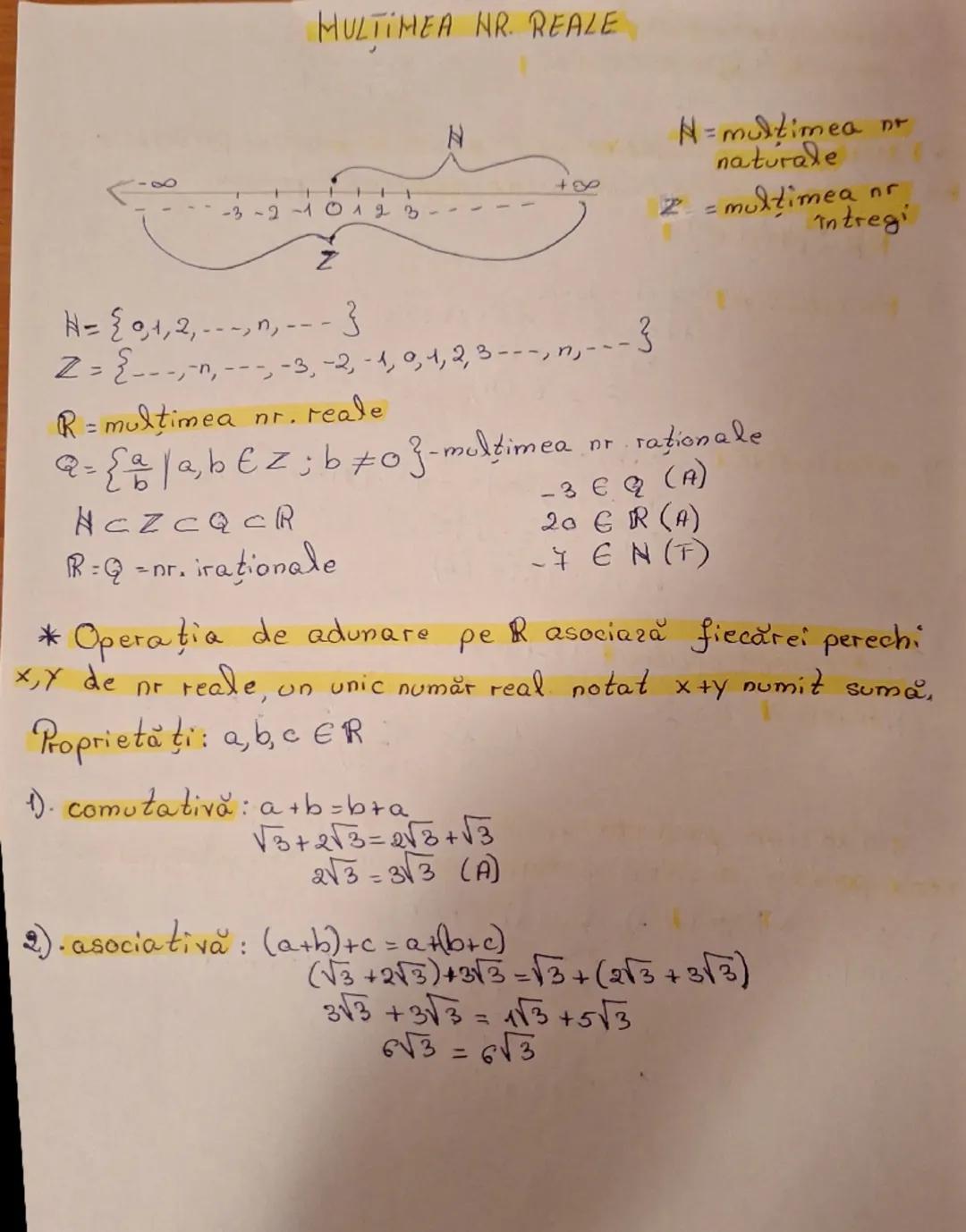 Matematică clasa a-IX-a