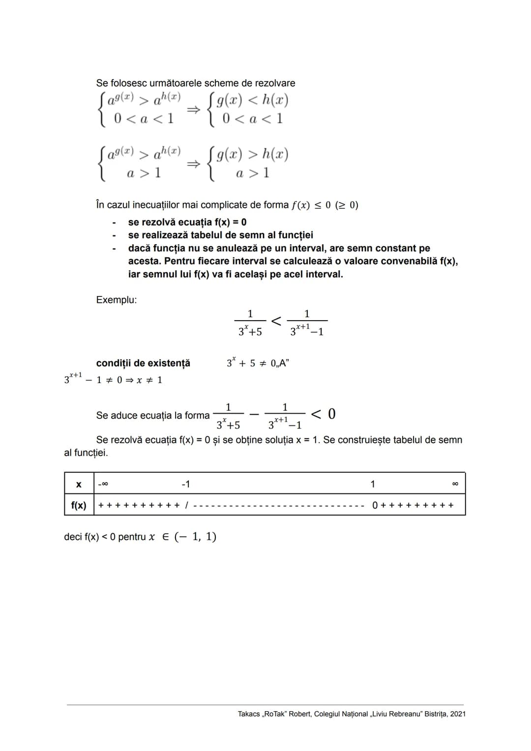 # Ecuații și Inecuații

În matematică, o ecuație este o propoziție matematică ce afirmă că două expresii
matematice sunt egale doar pentru a