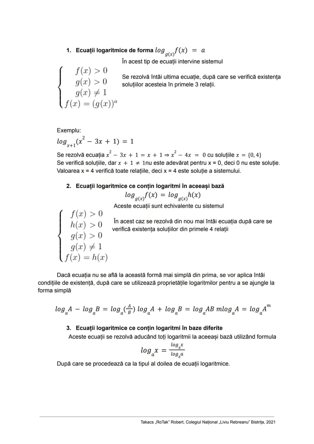 # Ecuații și Inecuații

În matematică, o ecuație este o propoziție matematică ce afirmă că două expresii
matematice sunt egale doar pentru a