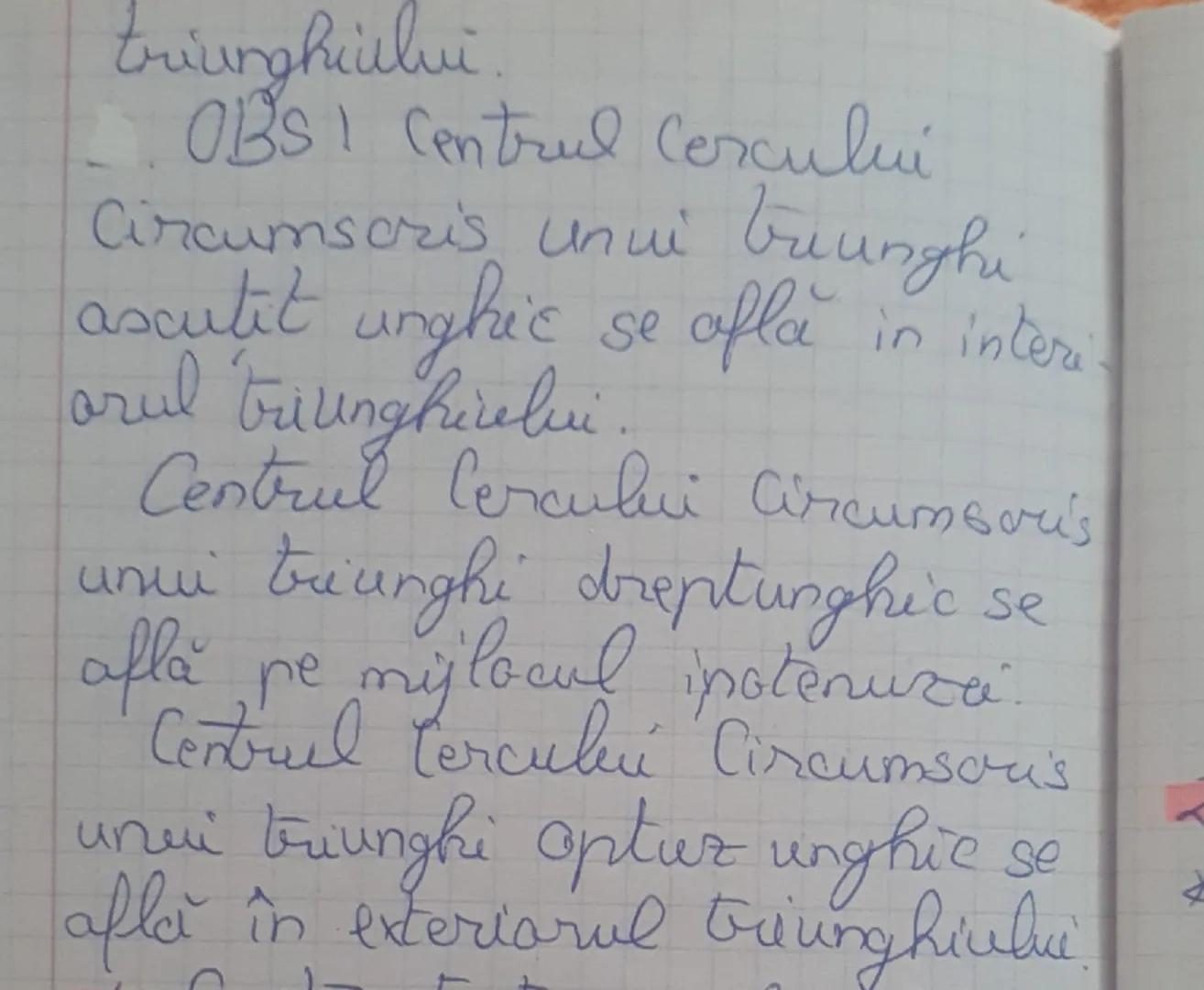Inegalitate între
elementele triunghiului
• In orice triunghi la latura
mai mare se opune unghicel
mare
mai
• I'm orice triunghi la unghiul
