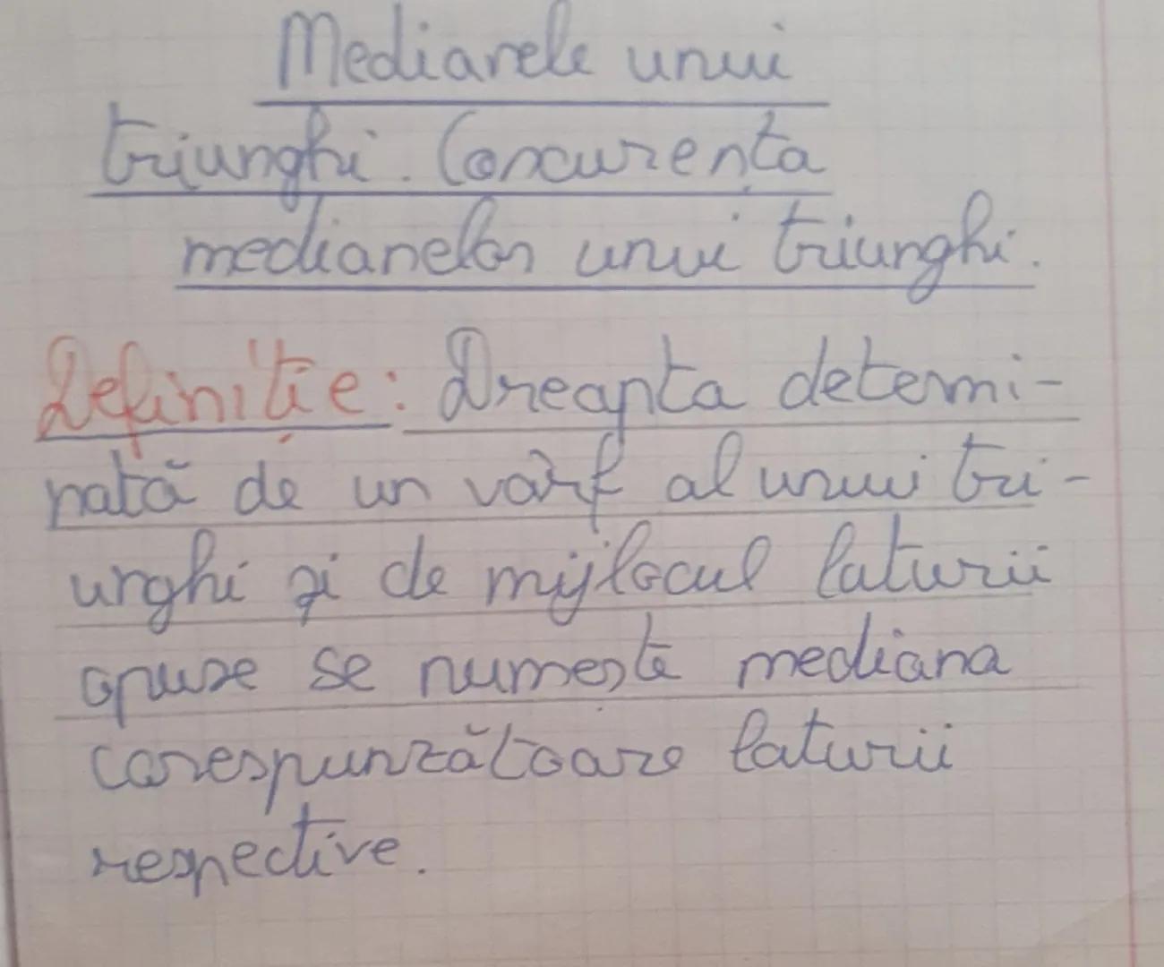 Inegalitate între
elementele triunghiului
• In orice triunghi la latura
mai mare se opune unghicel
mare
mai
• I'm orice triunghi la unghiul
