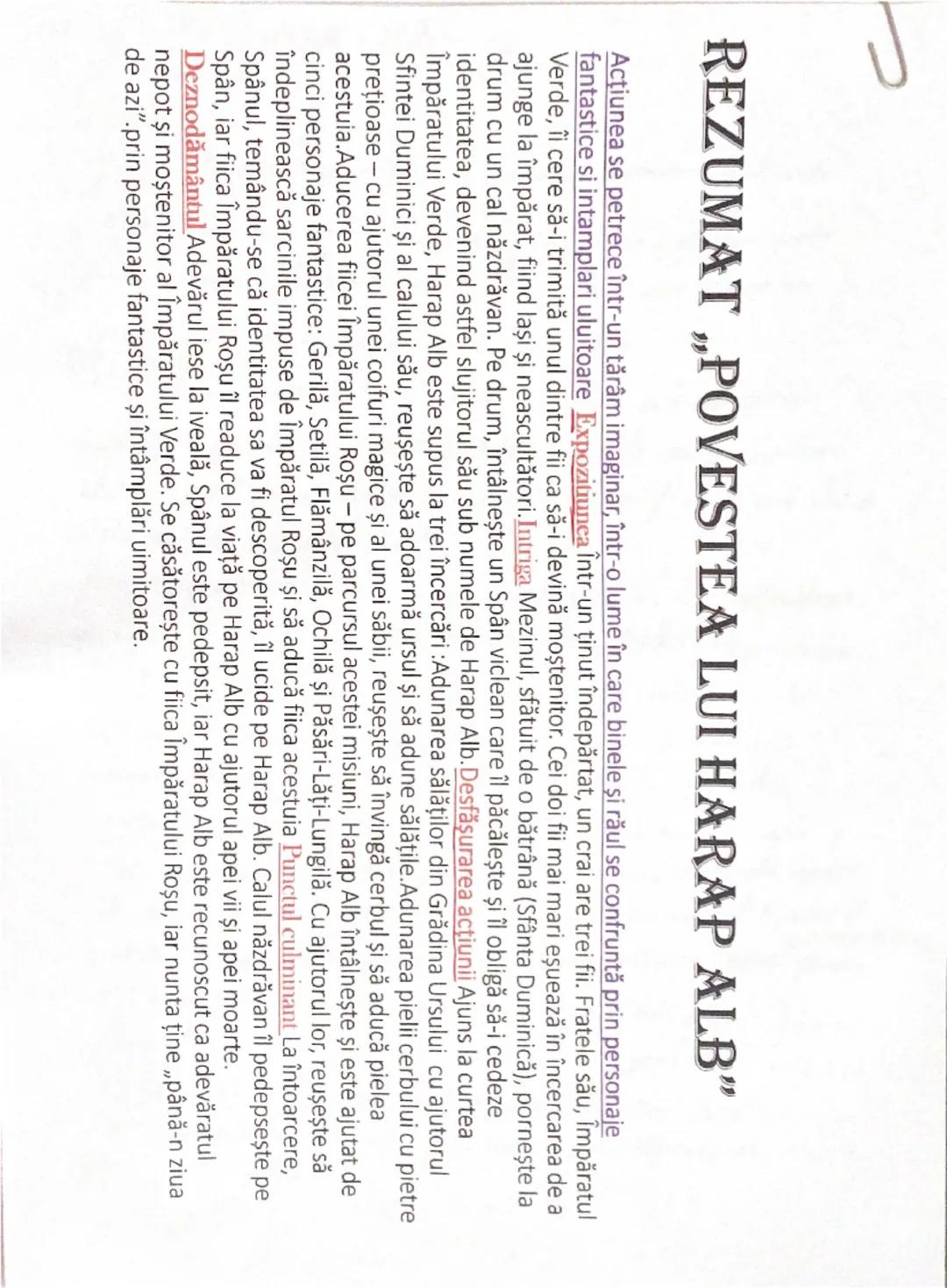 Rezumat detaliat: „Povestea lui Harap-Alb”