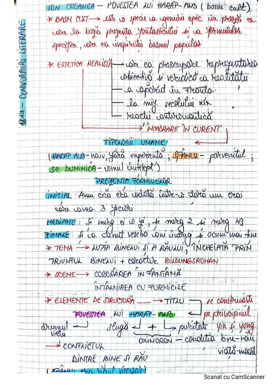 OPERELE ÎN ORDINE CRONOLOGICĂ
1840 COSTACHE NEGRUZZI - ALEXANDRU L. - ROMANTISM
1844 ION CREANGĂ - HARAP-AL - ESTETICĂ REALISTĂ
1881 IOAN SL
