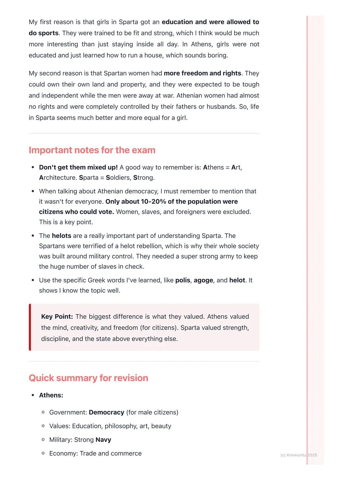 # City-States: Athens and
Sparta

An introduction to the city-states

Ancient Greece wasn't one big country like Ireland is today. It was ma