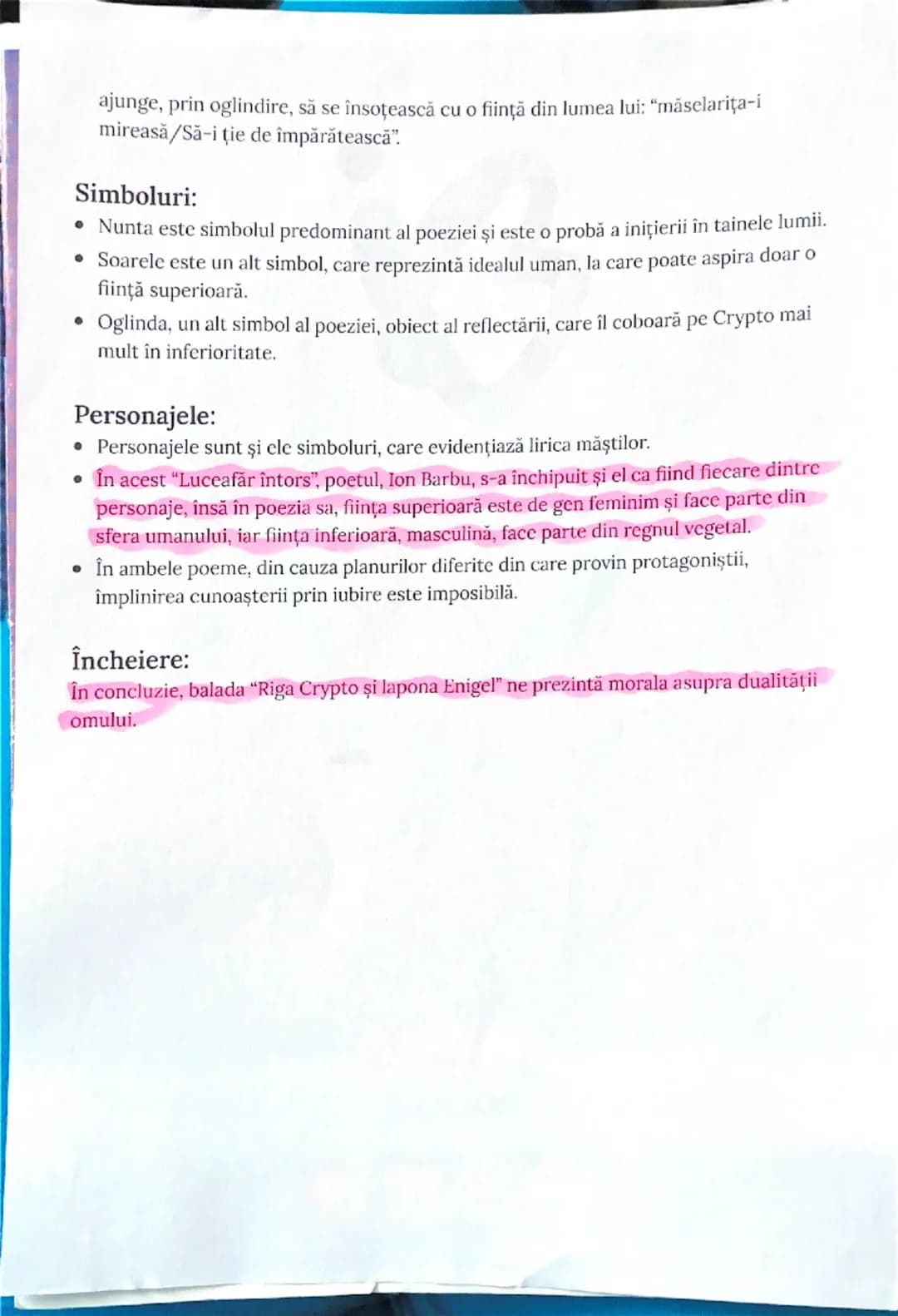 --- OCR Start ---
text.
• Atât articularea substantivelor, cât și numele proprii denotă unicitatea celor doi.
Compoziția exterioară:
• Balad