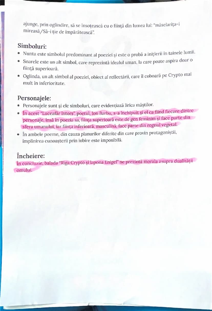 --- OCR Start ---
text.
• Atât articularea substantivelor, cât și numele proprii denotă unicitatea celor doi.
Compoziția exterioară:
• Balad