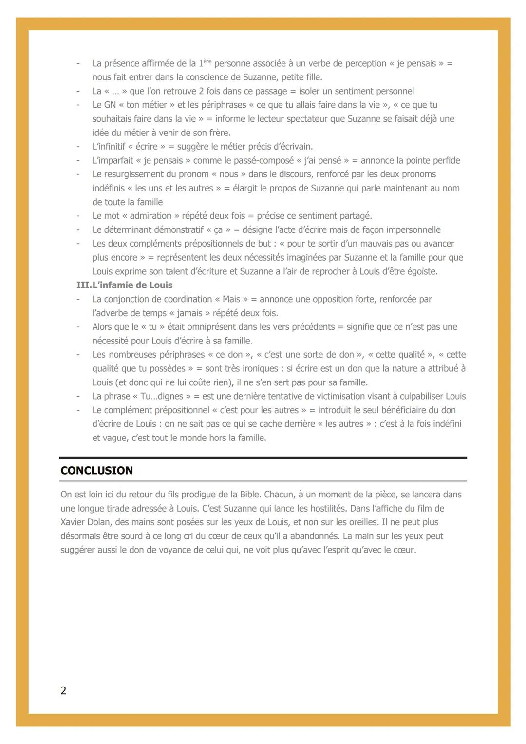 # 1ÈRE PARTIE, SCÈNE 3 :
# LES REPROCHES DE
# SUZANNE À SON FRÈRE

Pièce << Juste la fin du monde » de Jean-Luc Lagarce publié en 1995

De <