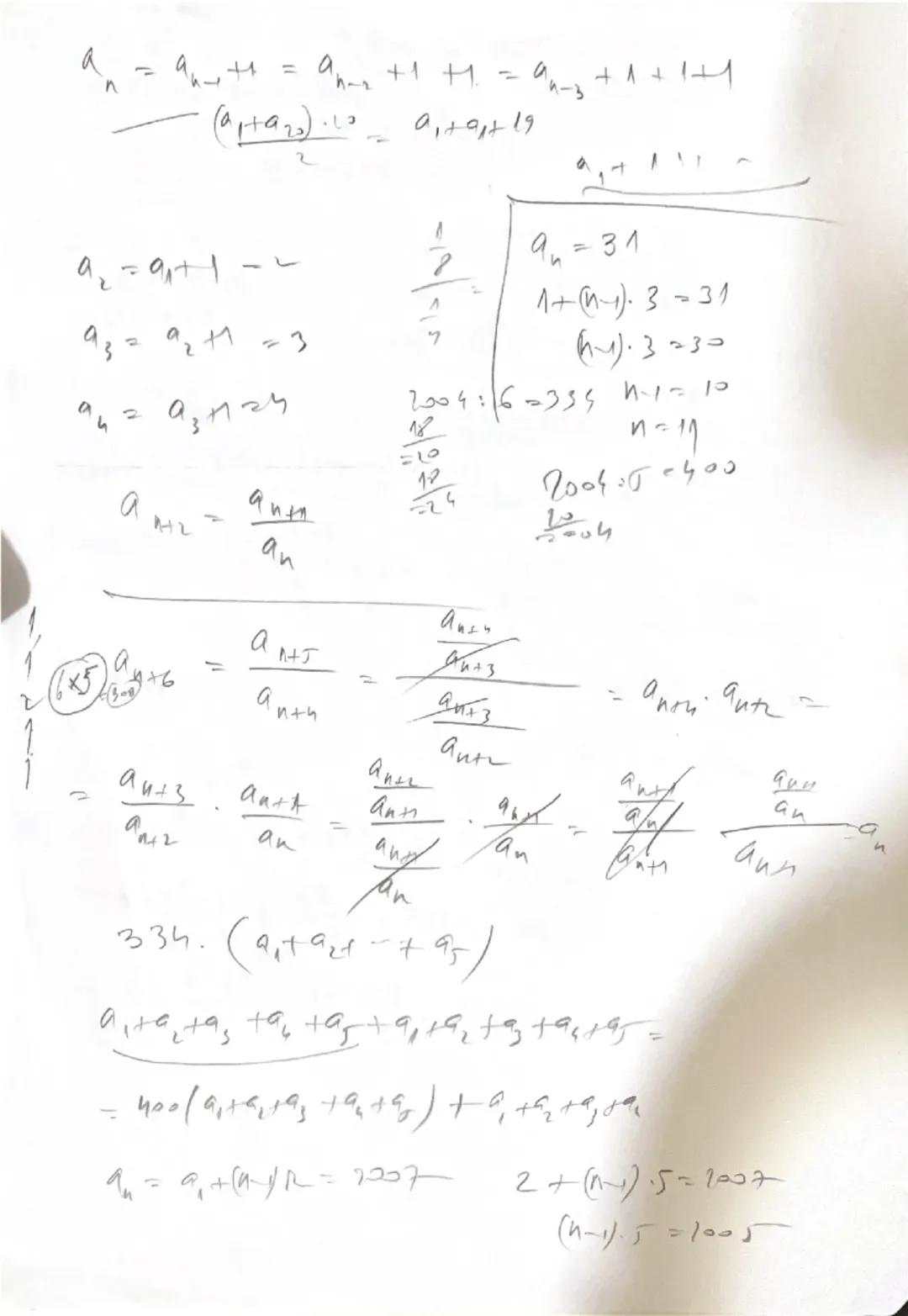 # $(rac{a_{1}+a_{10}}{2})10 = 55$
# $(rac{a_{1}+a_{12}}{2})12 = 77$

$b_{1} = x.a_{1}$
$b_{2} = x.a_{2}$

$b_{n} = b_{1}+(n-1)r$
$x.a_{n} 