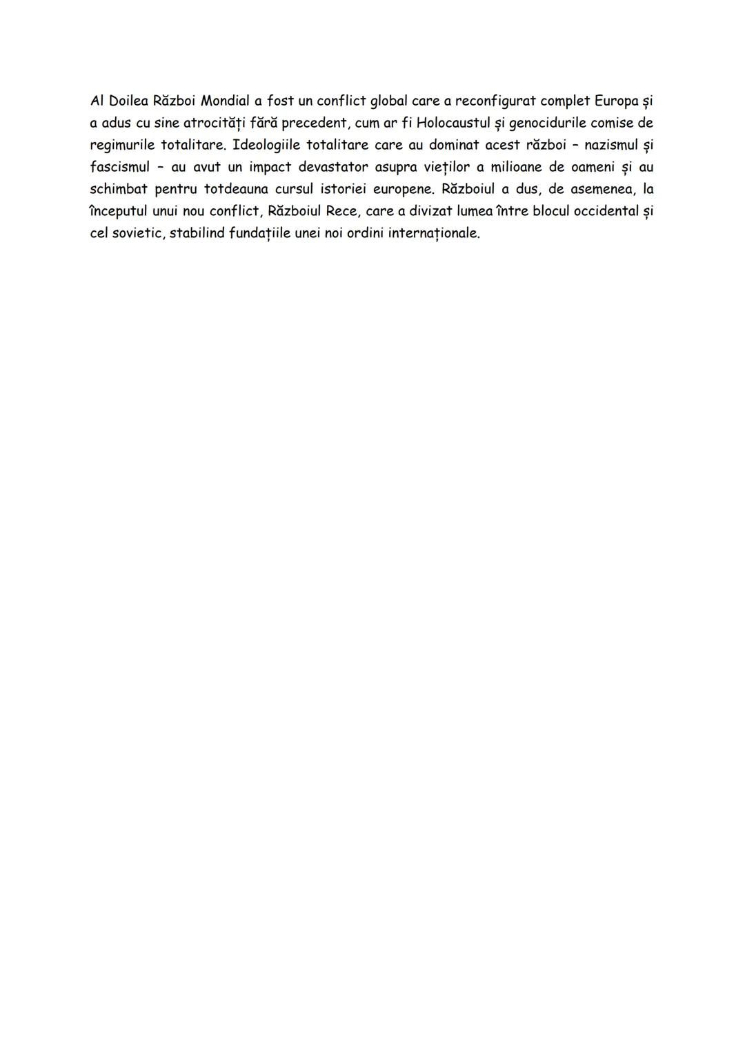 --- OCR Start ---
Fascismul: Mussolini, care a condus Italia fascistă, a promovat un regim autoritar
caracterizat prin naționalism extrem, m