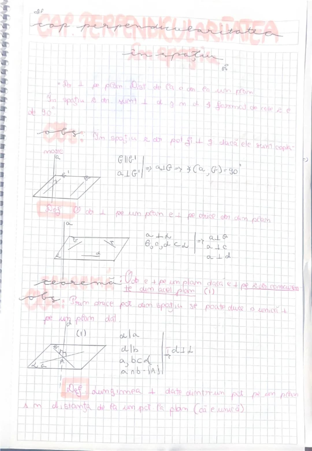 --- OCR Start ---
080
cap perpendicularitatea
în spaţium
20
pe plan Dist de la o vos ea un prom.
In spatiu to don sunt I djmd 3 faxmat de re