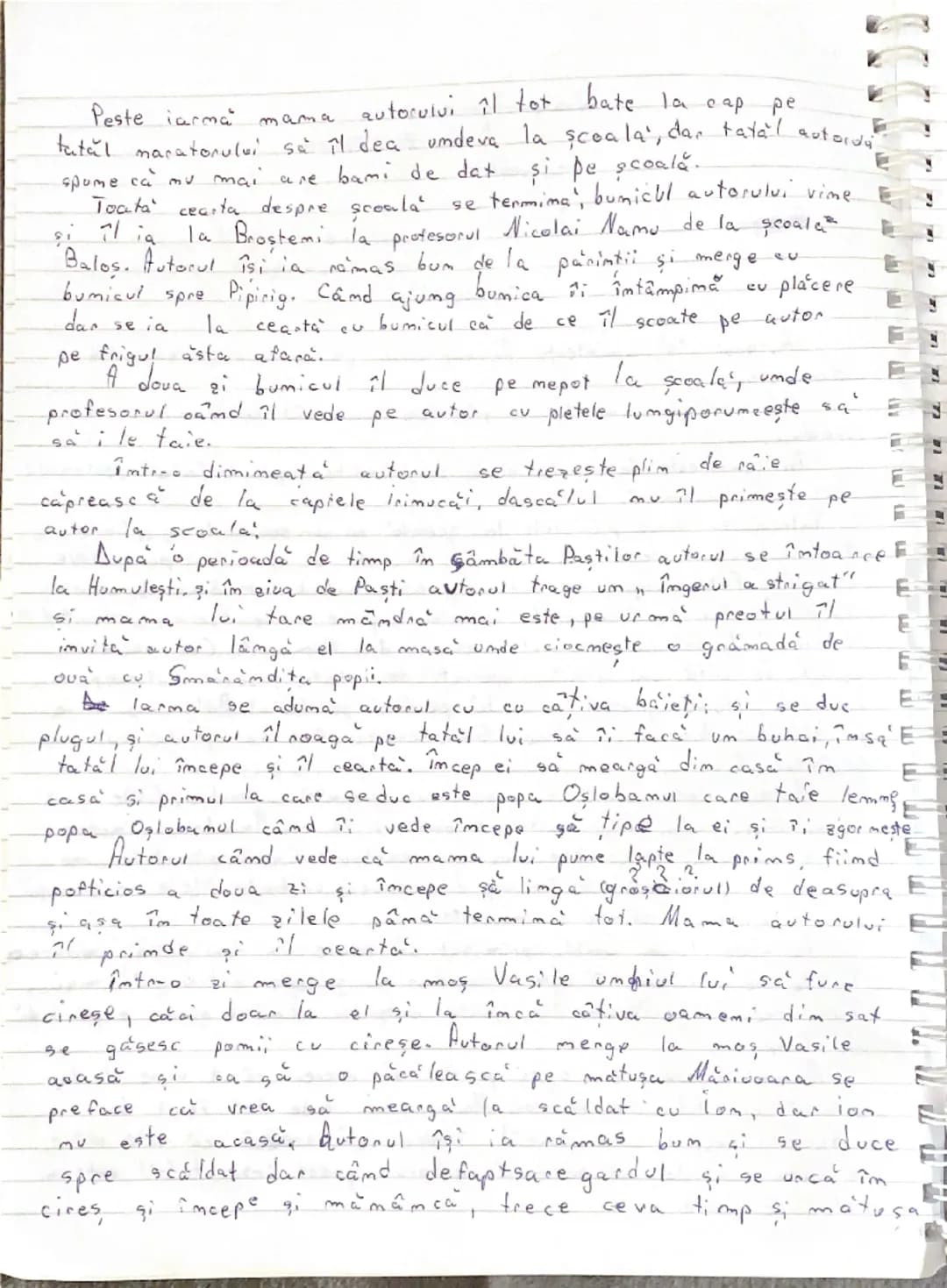 # Amintiri din copilărie
# Ion Creangă
-poveste-

Autorul își amintește de copilăria pe care o petrece în Humulești.
Își aduce aminte de păr