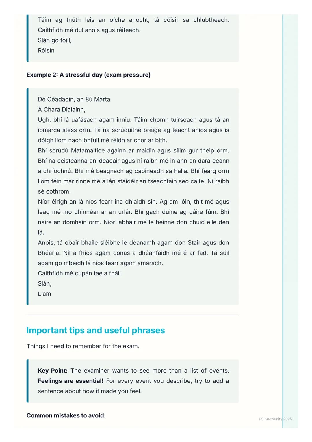 # Dialann (Diary Entries)

An introduction to diary entries (Dialann)

A diary entry, or iontráil dialainne, is a personal piece of writing 
