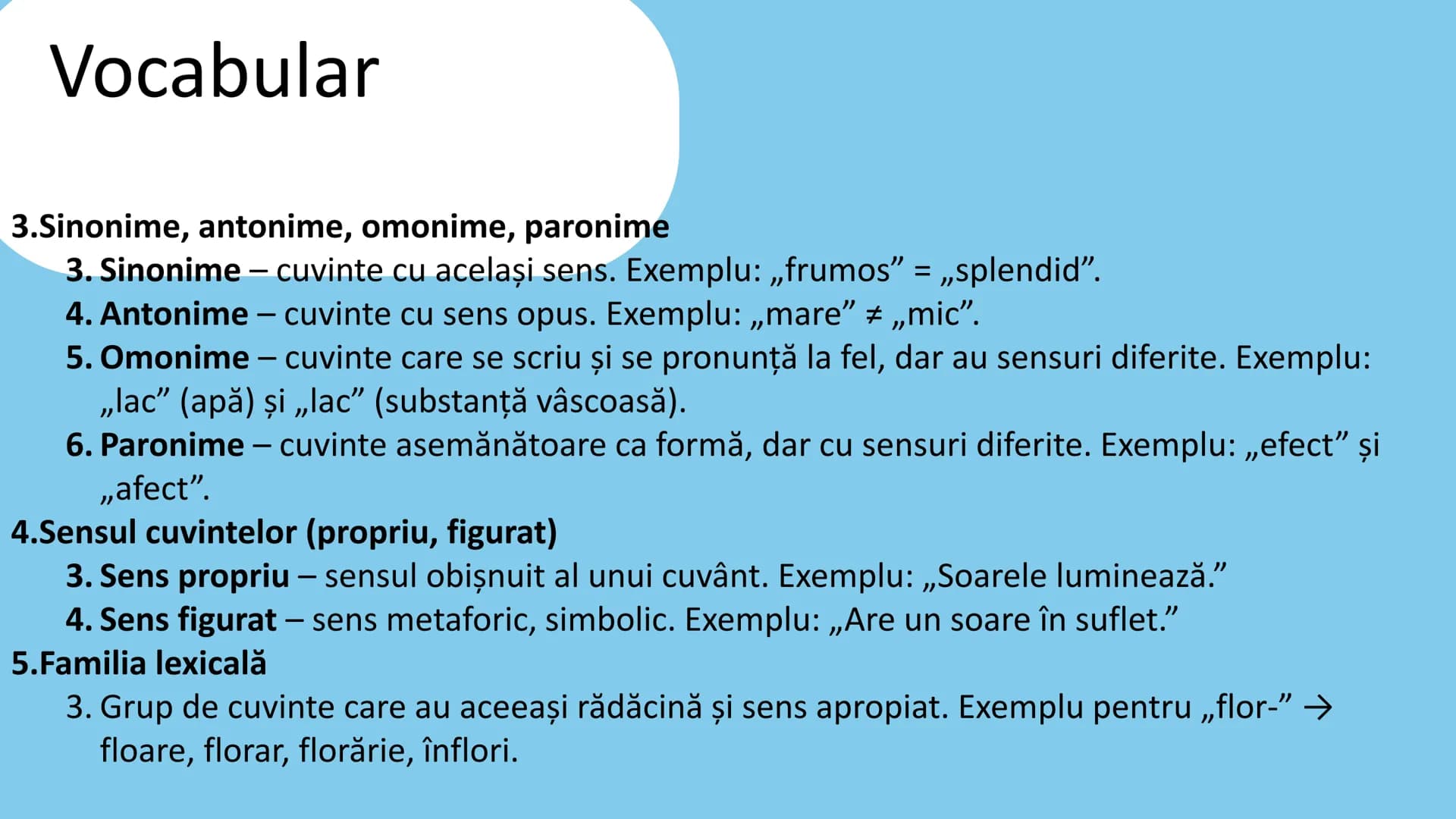 Evaluare Nationala
Limba Romana

(Tot ce trebuie sa sti) Fonetica
1.Sunet, literă, silabă
1. Sunet - unitatea de bază a vorbirii. Exemple: „