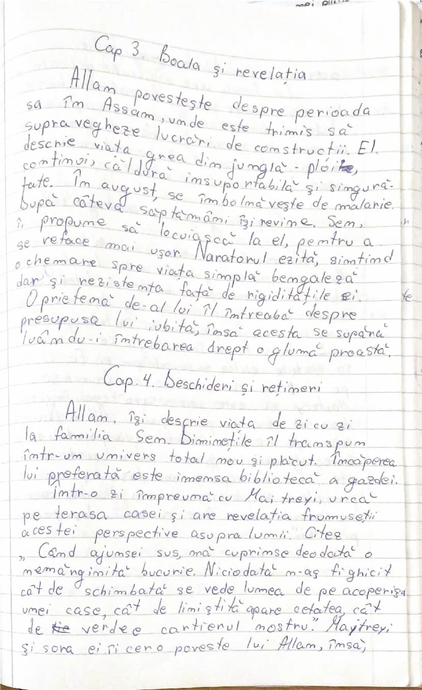 --- OCR Start ---
Allam
se
Maitreyi
Mircea Eliade
- rezumat pe capitole-
22.01.202.
Cap. 1. Întâlnirea cu Maitreyi
O
pare
fata i
El Ti
despr