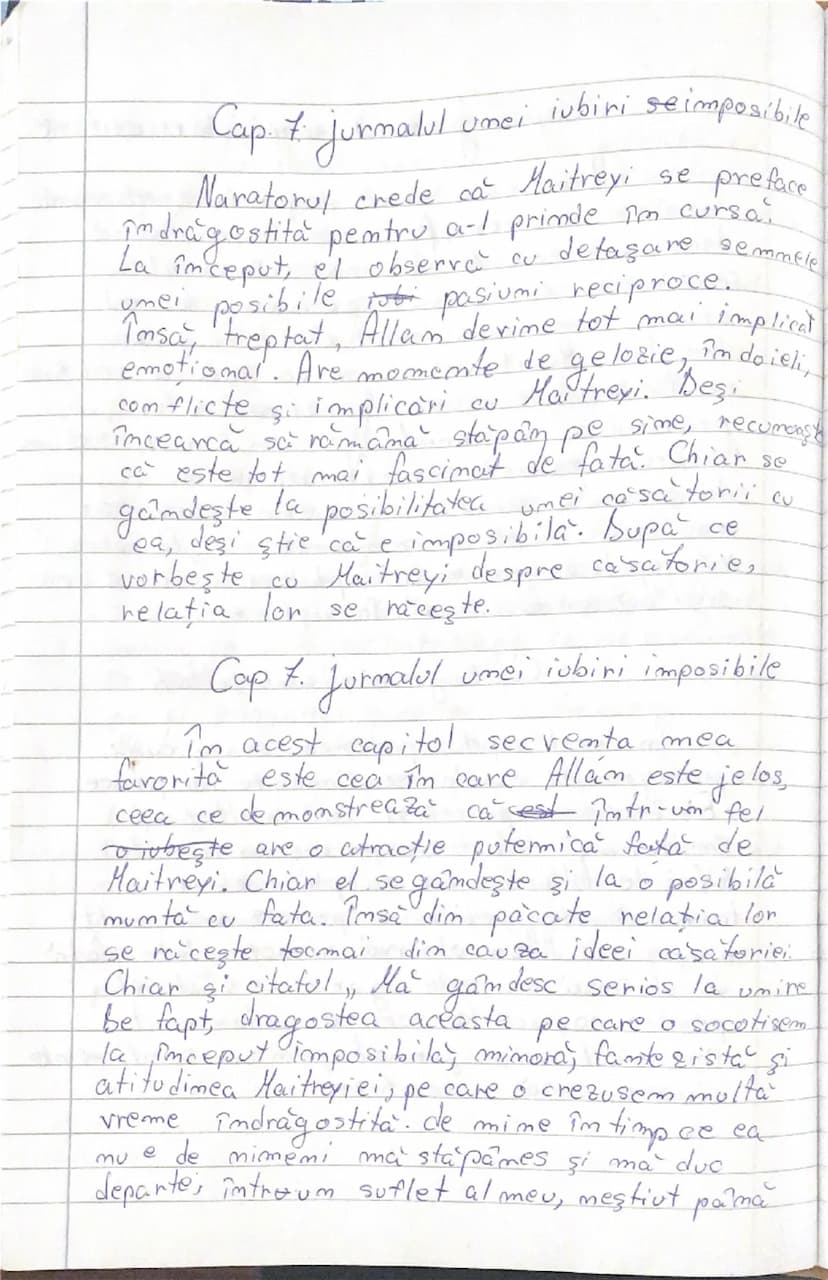 --- OCR Start ---
Allam
se
Maitreyi
Mircea Eliade
- rezumat pe capitole-
22.01.202.
Cap. 1. Întâlnirea cu Maitreyi
O
pare
fata i
El Ti
despr