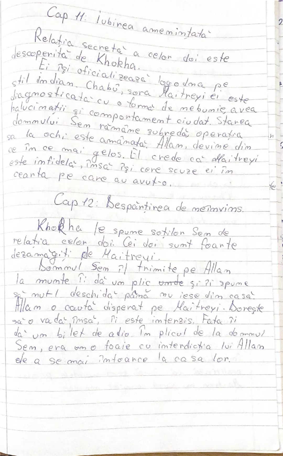 --- OCR Start ---
Allam
se
Maitreyi
Mircea Eliade
- rezumat pe capitole-
22.01.202.
Cap. 1. Întâlnirea cu Maitreyi
O
pare
fata i
El Ti
despr