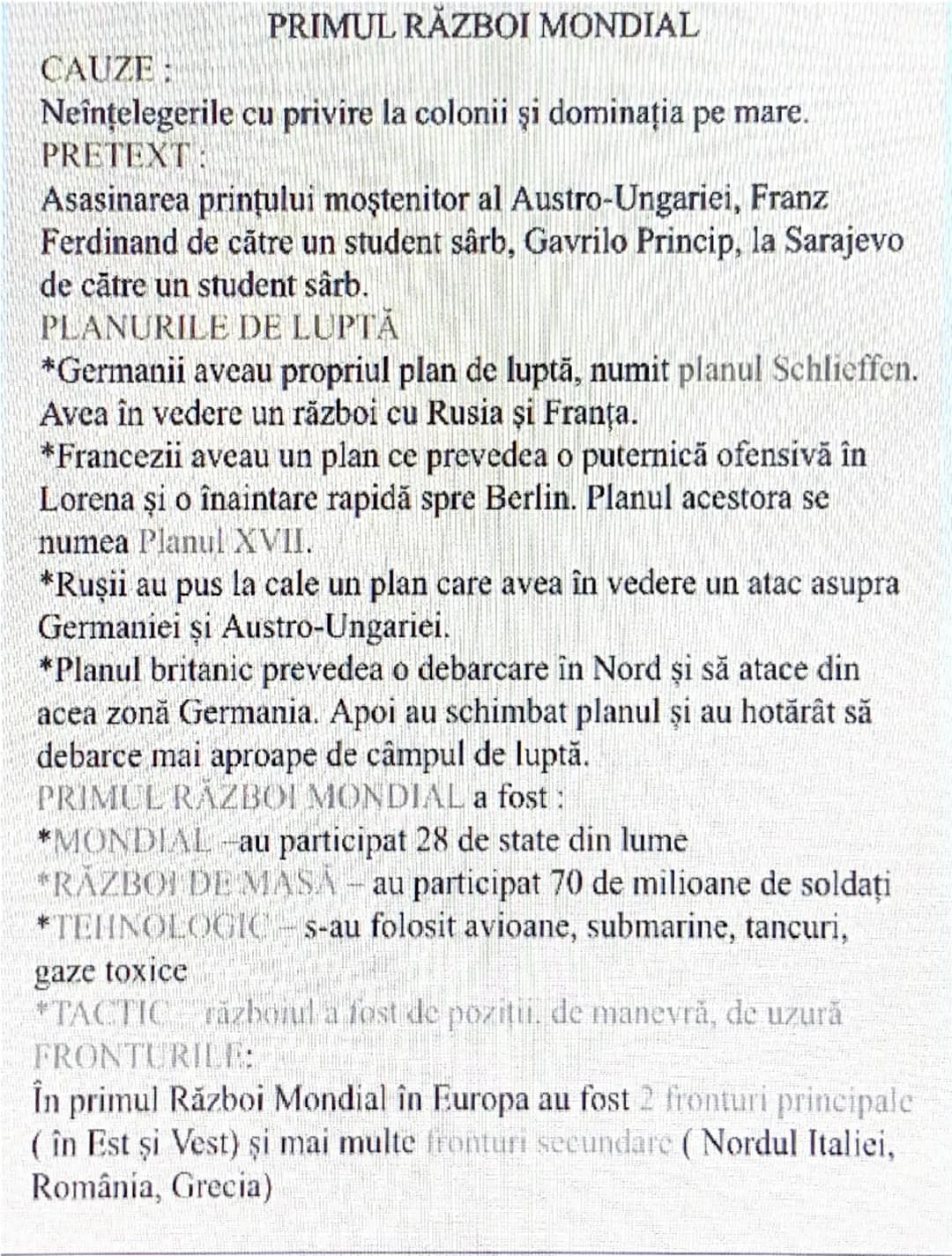 # CAUZE:
# PRIMUL RĂZBOI MONDIAL
Neînţelegerile cu privire la colonii şi dominația pe mare.
# PRETEXT:
Asasinarea prințului moştenitor al Au