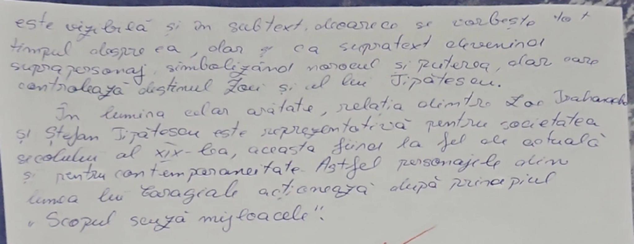 Relatia dintre două personaje
în comedia "o scrisoare pierdută"

Comedia de moravure, "O scrisoare pierdută", scrisă ade
J.2. Caragiale, a f