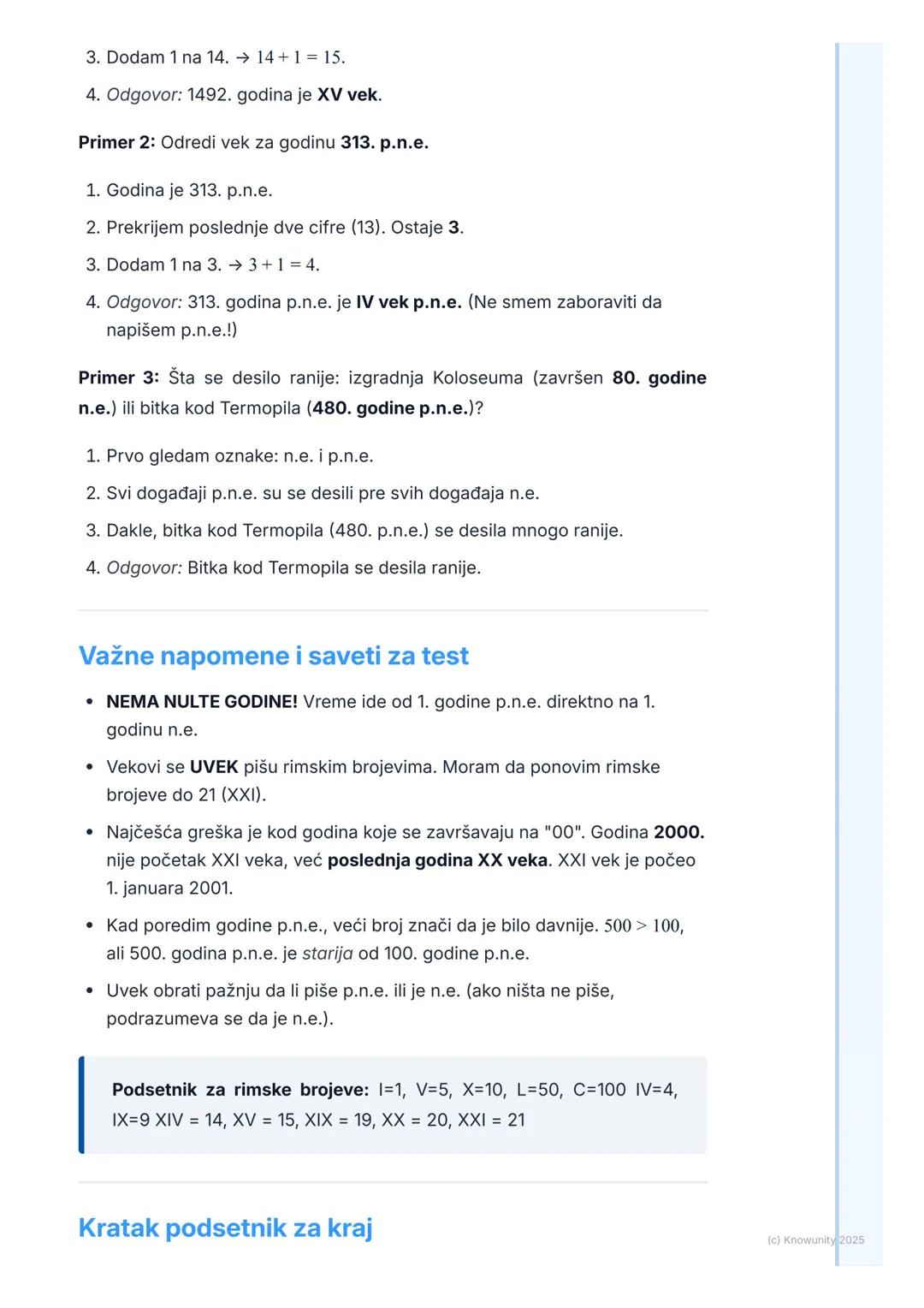 # Vreme u istoriji: Vekovi,
milenijumi, pre nove ere i nove
ere

Uvod u merenje vremena u istoriji

Istorija proučava prošlost, a to je jako