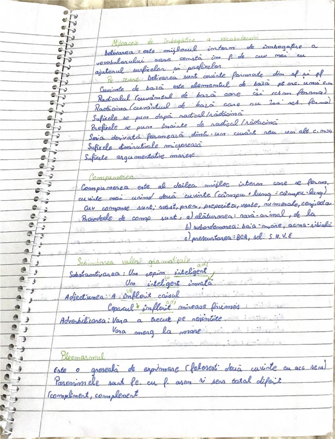 Lecții Clasa a VII-a: Limba și Literatura Română