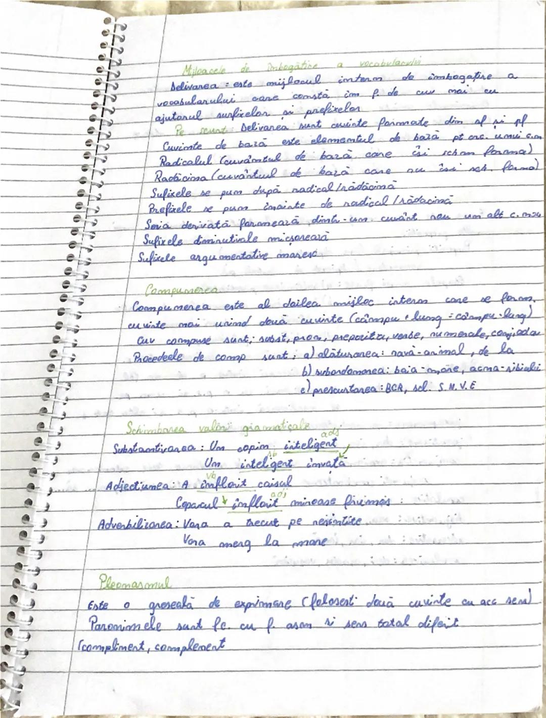 # Mijloace de îmbogățire a vocabularului

Derivana = este mijlocul intern de îmbogățire a vocabularului care constă în folosirea unor mai cu