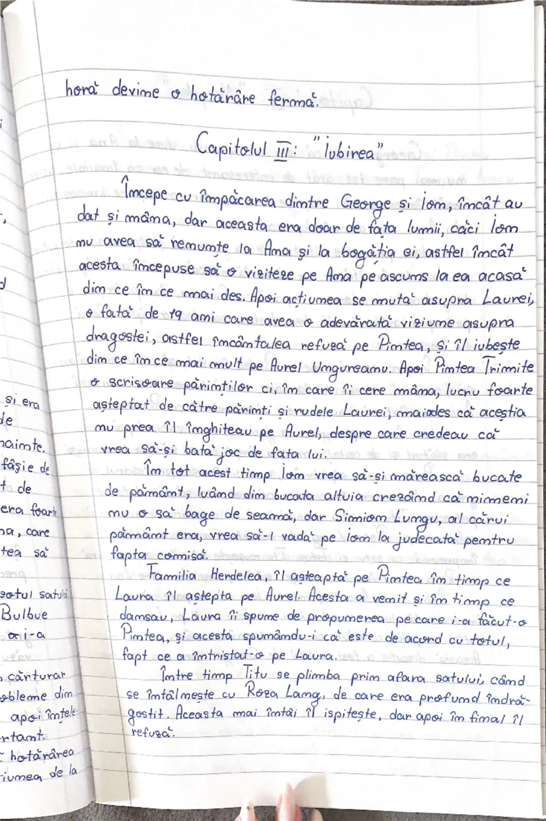 --- OCR Start ---
'be unamay loomap lom
en stad li mol j
Liviu Rebreamu
Pasig mi abve 1- rezumat pe capitole-
Capitolul I:" începutul"
Ni se