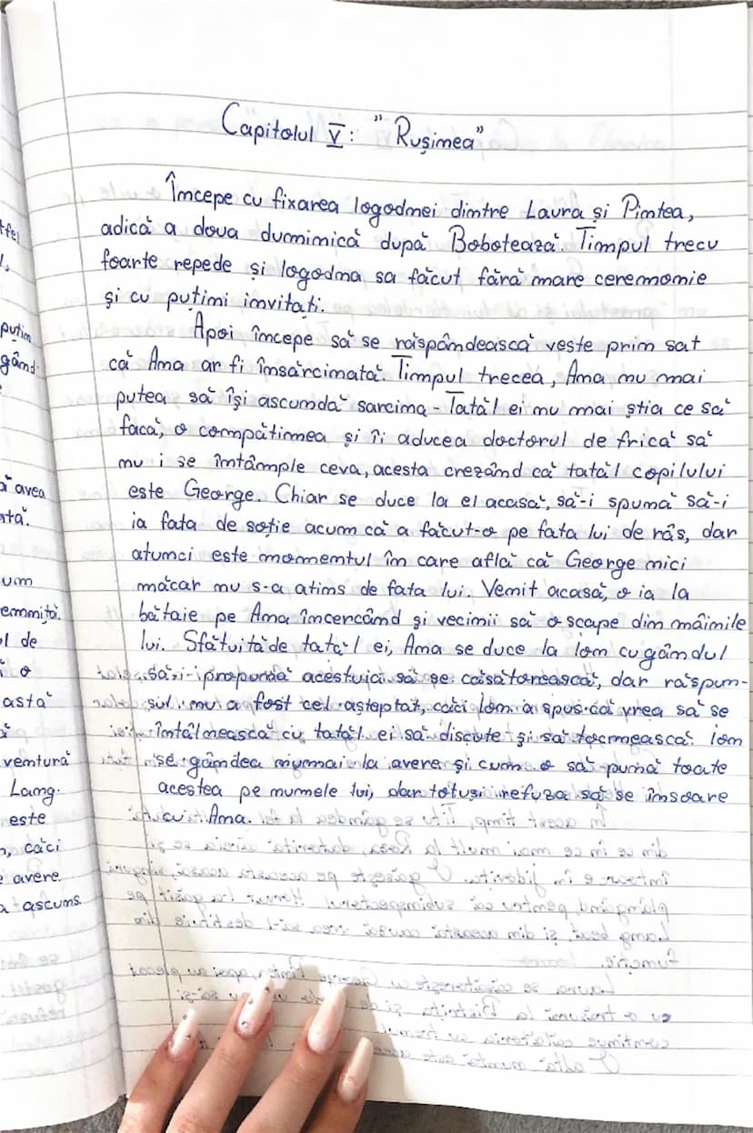 --- OCR Start ---
'be unamay loomap lom
en stad li mol j
Liviu Rebreamu
Pasig mi abve 1- rezumat pe capitole-
Capitolul I:" începutul"
Ni se