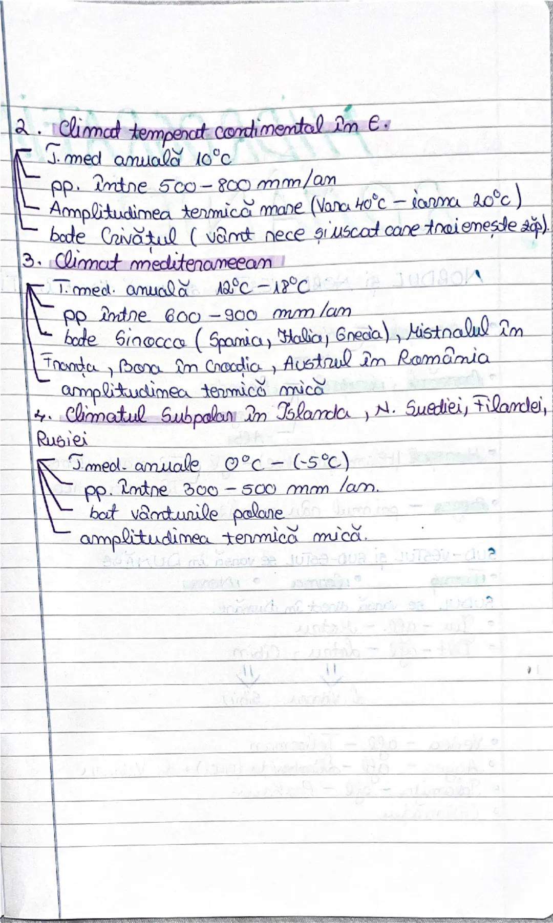 --- OCR Start ---
CLIMA
EUROPEI
factarin care inf clima
1. Pozitia pe glob (2. temperată) și îm
cadrul continentului
2. Prezenta @ceanelor ş