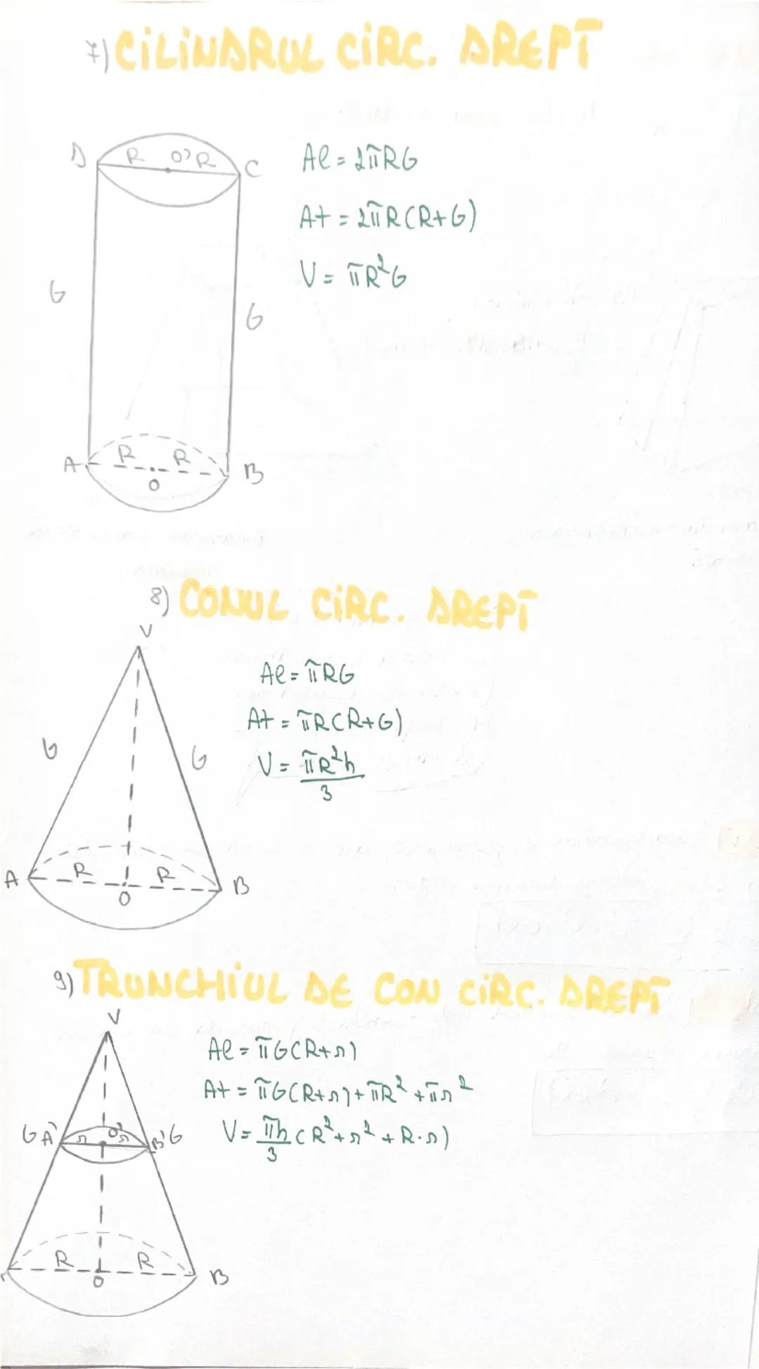 4) PRISMA TRIUNGHIULARA REGULATA

A
A
B
B
C
PQ=3Ω
AQ=$\frac{2^{2}\sqrt{3}}{4}$
At=Al+1Al-
AR=PQ⋅h
V=AQ⋅h
C
A
5 JIRAMIDA REGULATA
V Al=$\frac