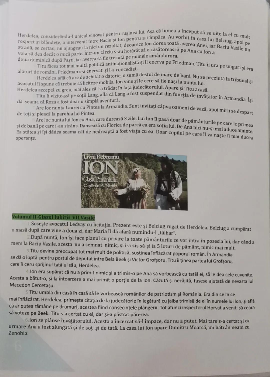 --- OCR Start ---
Am inceput lectura: 01.06.2015
Am terminat lectura 28.06.2015
Tahlil operel literare: lon
Liviu Rebreanu
Baltura Alcalay e