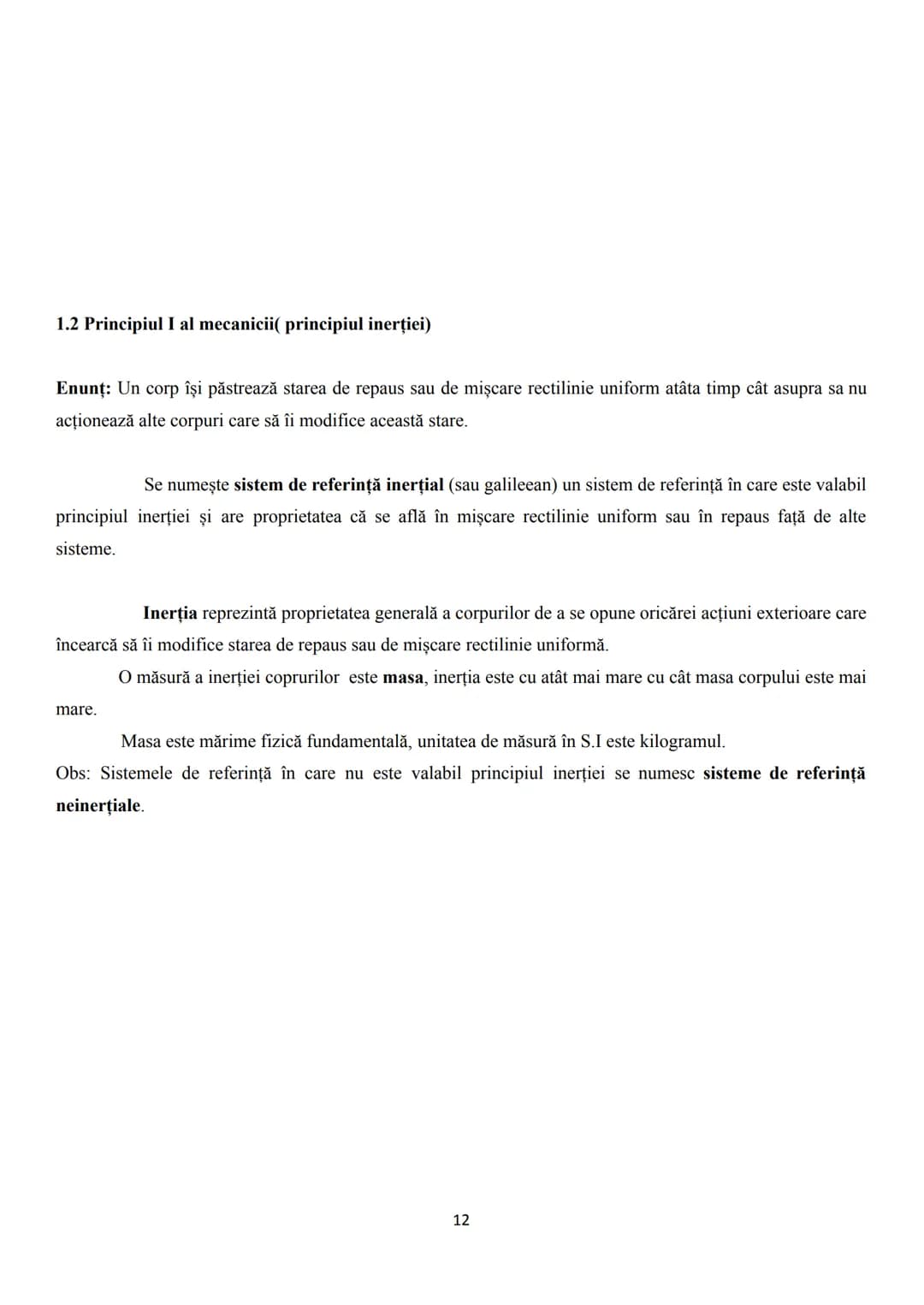 --- OCR Start ---
PROGRAMA DE BACALAUREAT PENTRU MECANICA
CONTINUTURI
1. PRINCIPII SI LEGI IN MECANICA CLASICA
1.1. Miscare si repaus
1.2. P
