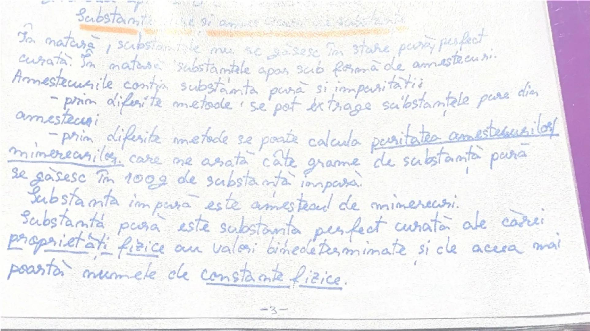 Substante si acest

Ja matara,sabe mu se gasesc în stare puraj perfect
curata. In mataase substantele apas sab forma de amestecuri.
Amestecu