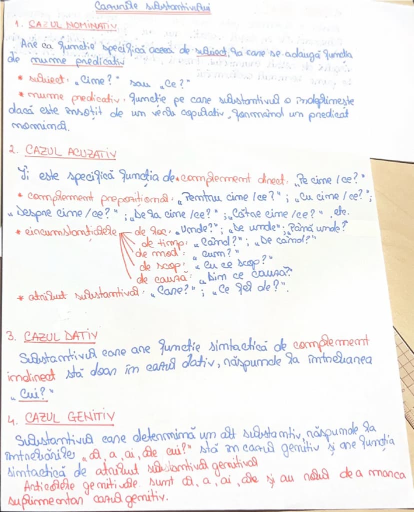 --- OCR Start ---
Cazurile substantiviului
1. CAZUL NOMINATIV
Are ca funcție specifică aceea de subiect, la care se adaugă funcția
de nume p