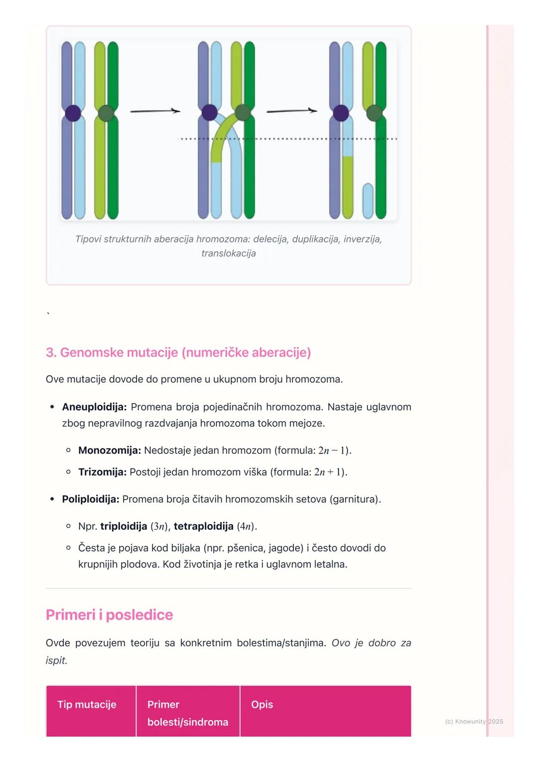 # Mutacije

Uvod u mutacije

Mutacije su trajne promene u genetičkom materijalu (DNK ili RNK). One su
osnovni izvor genetičke varijabilnosti