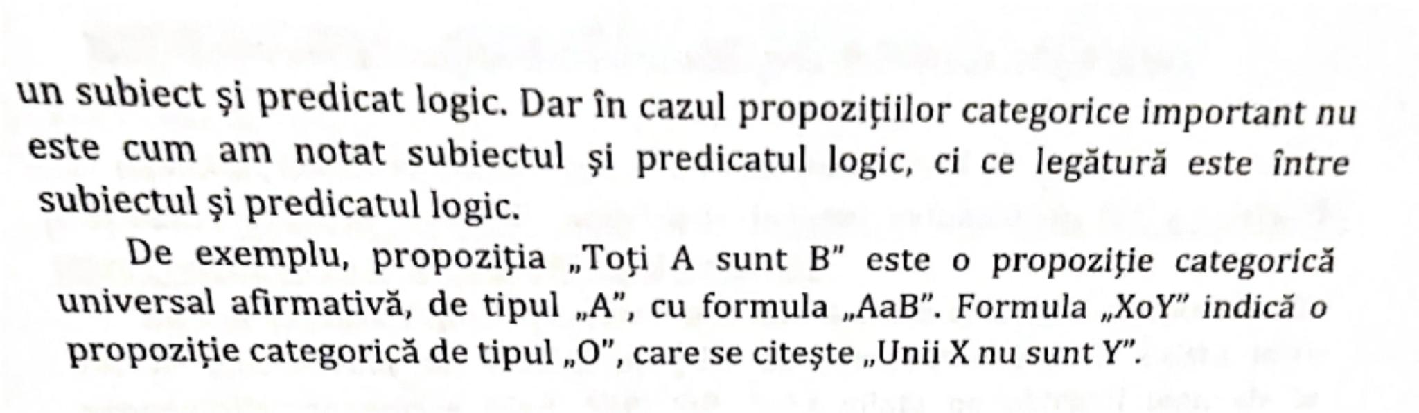 # Capitolul 3. Propozițiile categorice

3.1. Structura şi tipul propozițiilor categorice

A doua modalitate în care noi oamenii putem gândi 