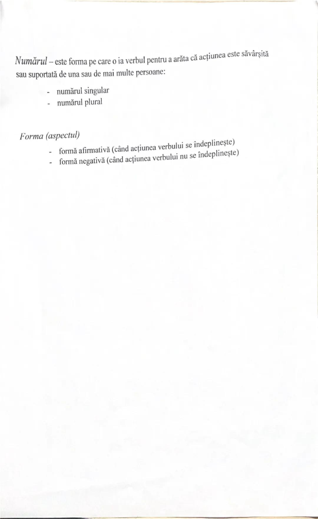 VERBUL

Definiție: Verbul este partea de vorbire flexibilă care exprimă acțiunea,
existența, starea, trebuința, necesitatea sau dorința: a m