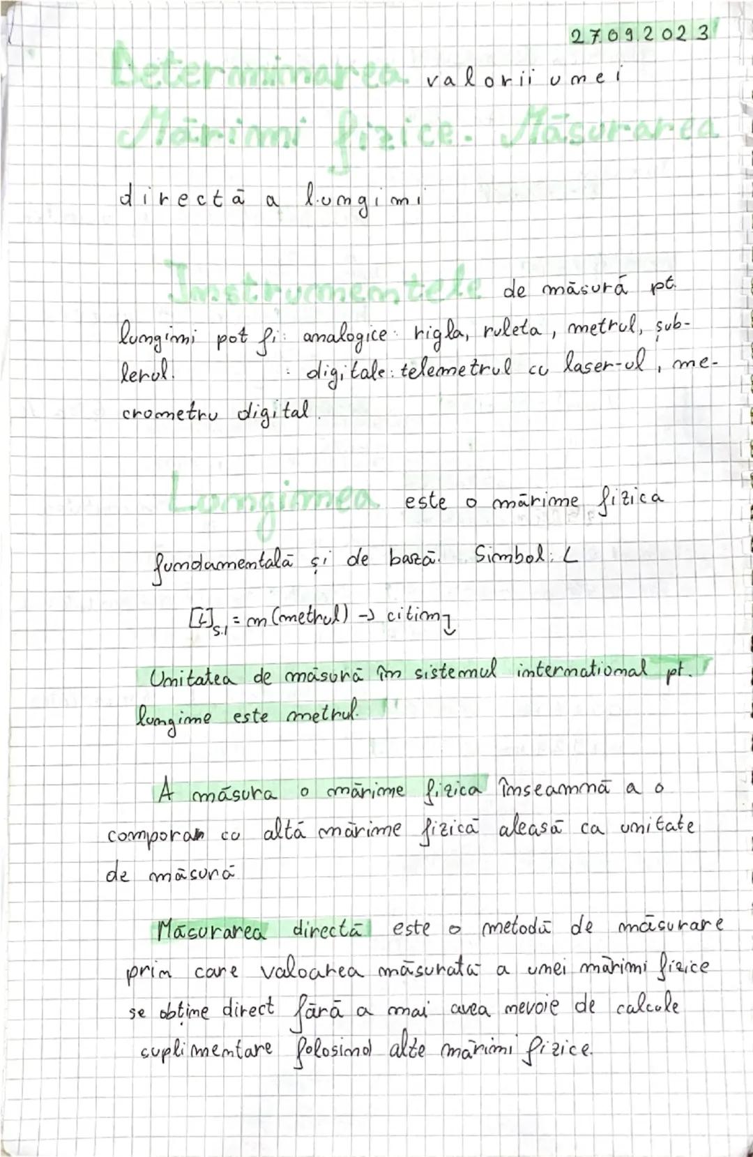 Cum să Determini Valoarea unei Mărimi Fizice și să Măsori Lungimea Direct, Clasa a VI-a