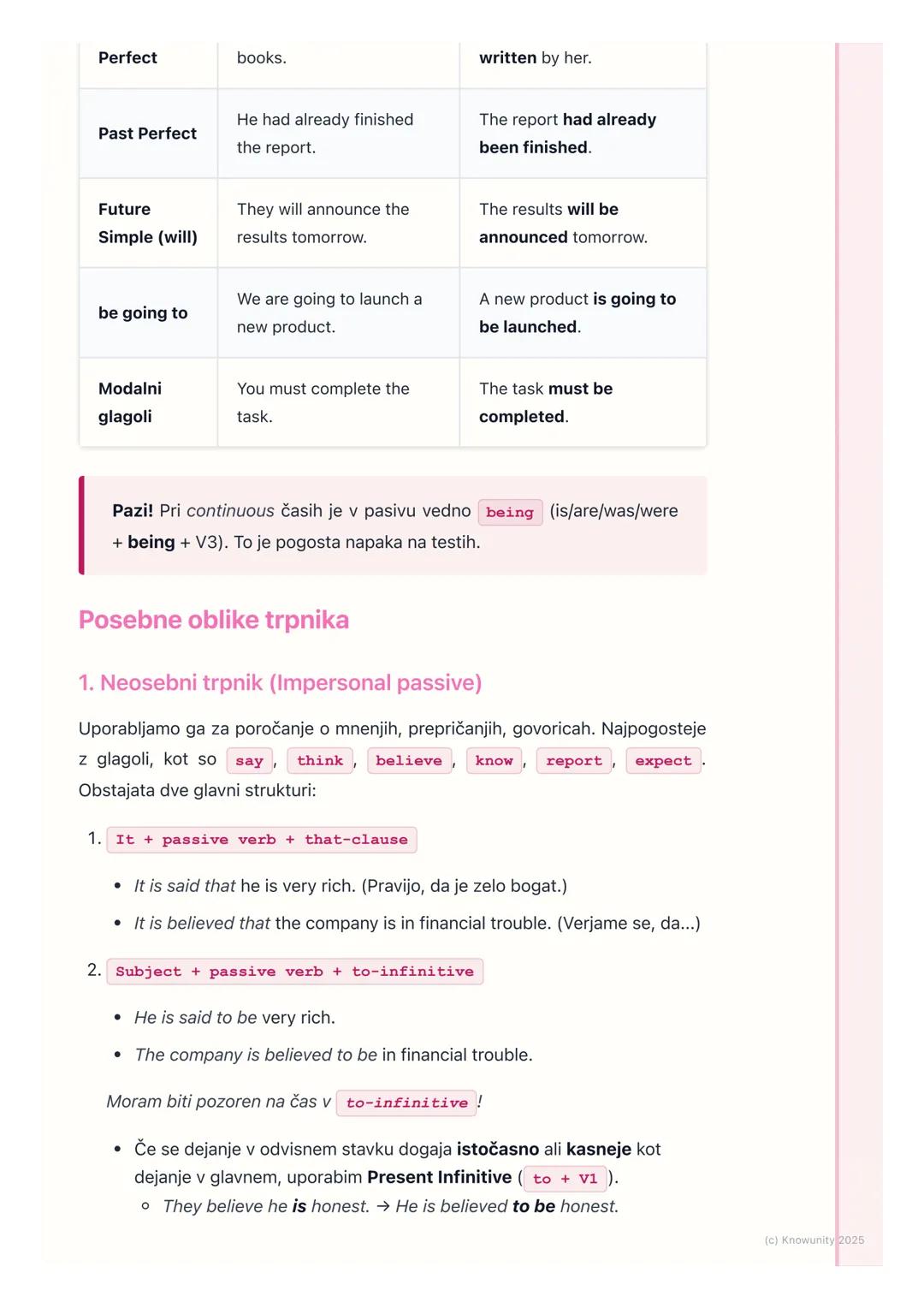 # Trpnik (Passive Voice) in
vzročni trpnik (Causative
Passive)

Uvod v trpnik (Passive voice)

Trpnik ali pasiv je glagolski način, pri kate