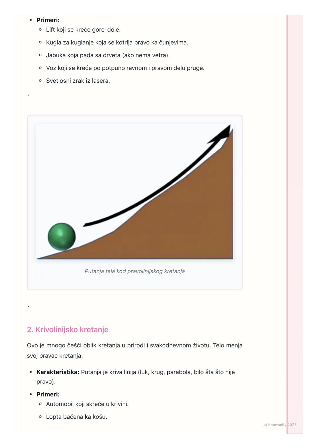 # Vrste kretanja (pravolinijsko,
krivolinijsko)

Uvod u vrste kretanja

Kretanje je svuda oko nas, ali tela se ne kreću uvek na isti način. 