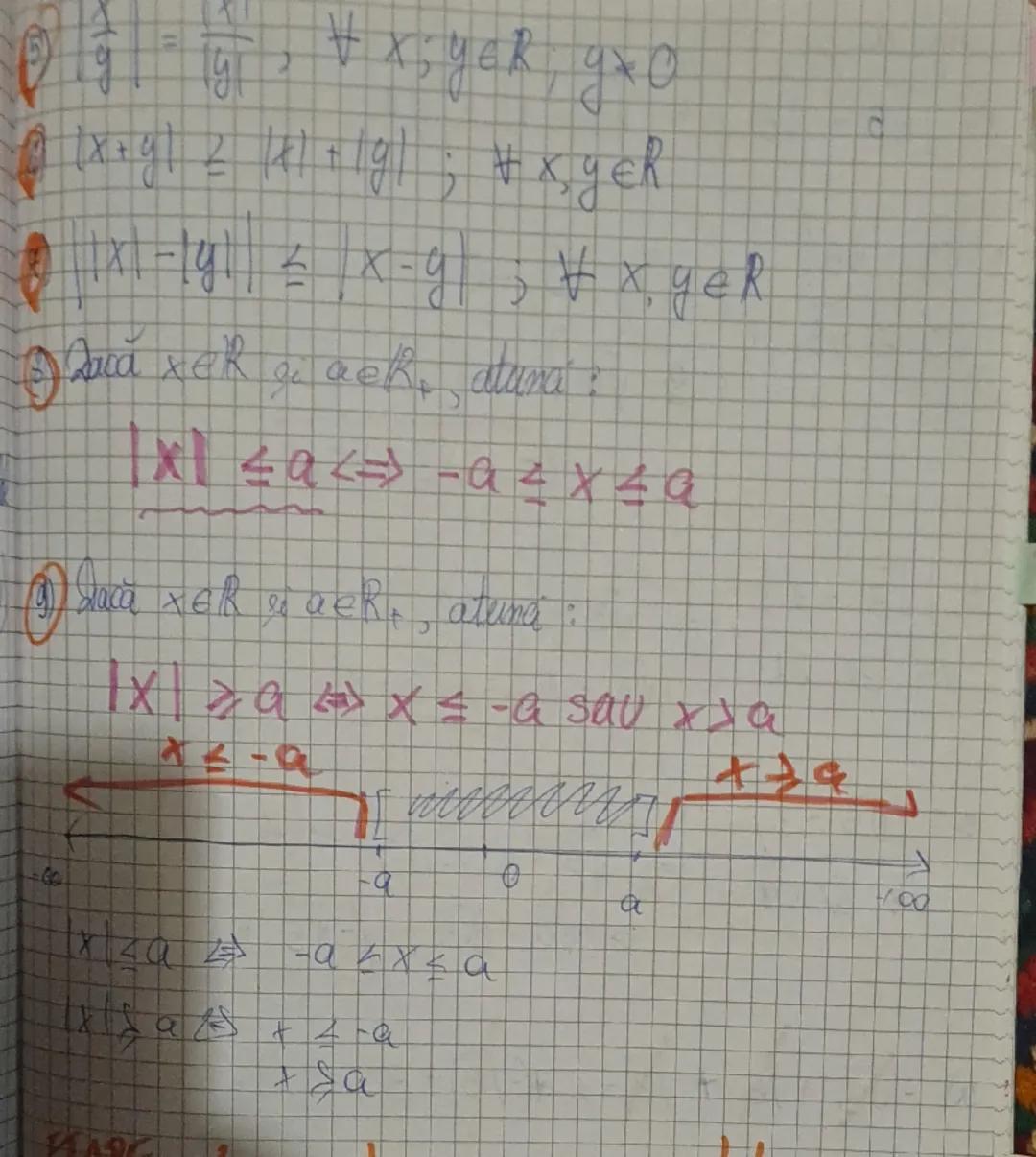 CAIET MATE
els a 9-a
Clasa a IX-a - lea
2 Modulul unui număr real
(numere reale)
• MODULUL unui nr. real x, notat |x|, se definește astfel:
