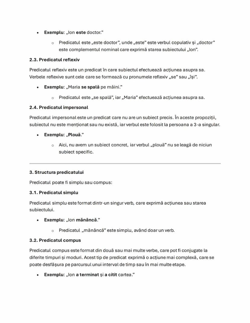 --- OCR Start ---
Predicatul, a terminat și a citit" este compus, format din două verbe care
exprimă două acțiuni desfăşurate de subiectul „