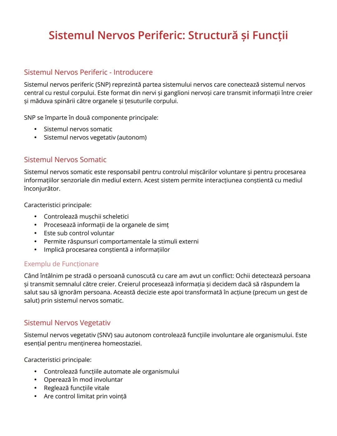 # Sistemul Nervos Periferic: Structură și Funcţii

# Sistemul Nervos Periferic - Introducere
Sistemul nervos periferic (SNP) reprezintă part