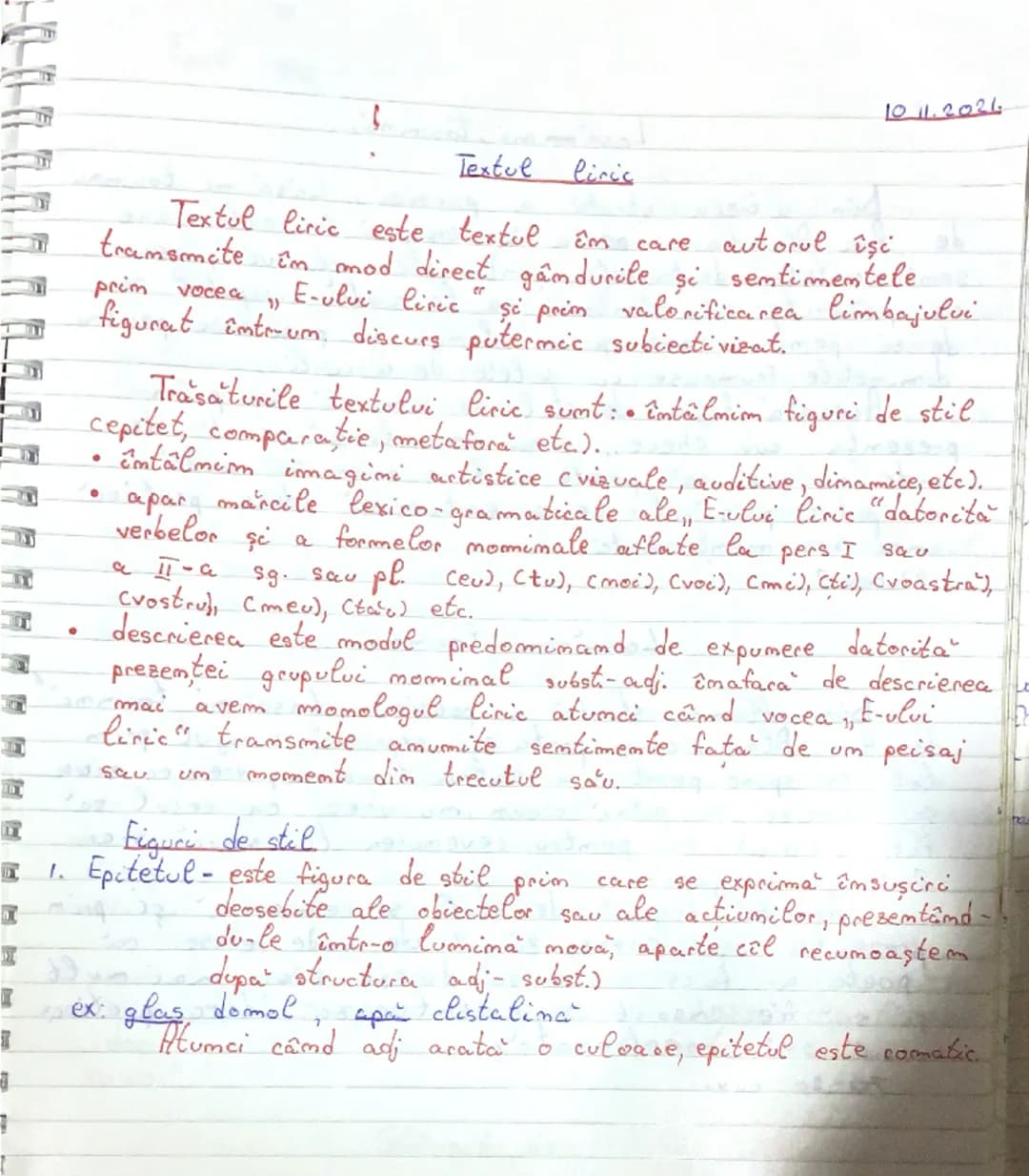 --- OCR Start ---
Π
Π
7
10 11.2021
Textul liric
Textul liric este textul în care
autorul îşi
tramsmite în mod direct gândurile și semtimemte