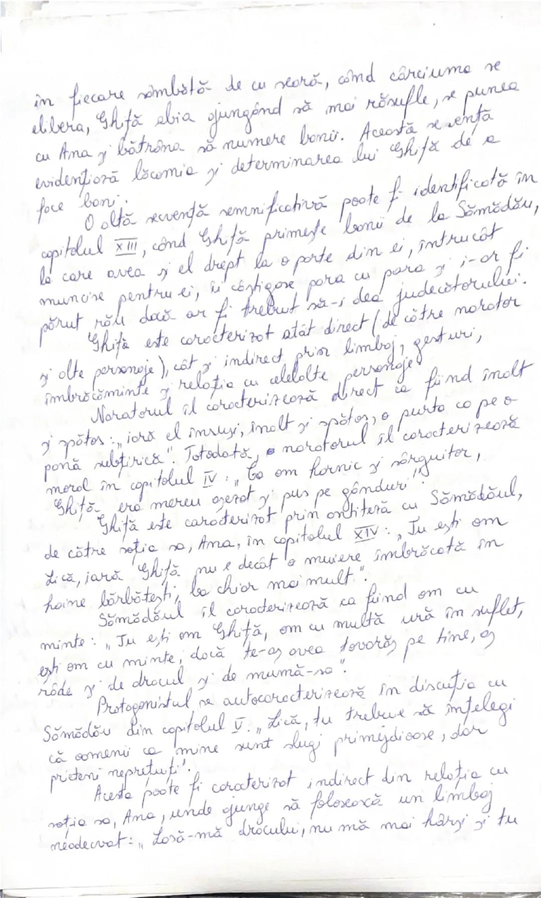 --- OCR Start ---
أ
Eveu de caracterizare a persenjului
primepel din musela prihologică
Moare cu
in onul
o nuvelă redistă
„Moara cu noroc, d