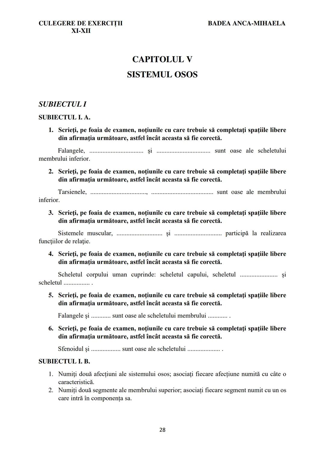 BADEA ANCA-MIHAELA
ISBN 978-973-0-37214-4

BIOLOGIE
CULEGERE DE EXERCIȚII
XI-XII

Reşiţa,
2022 CULEGERE DE EXERCIȚII
XI-XII

BADEA ANCA-MIHA